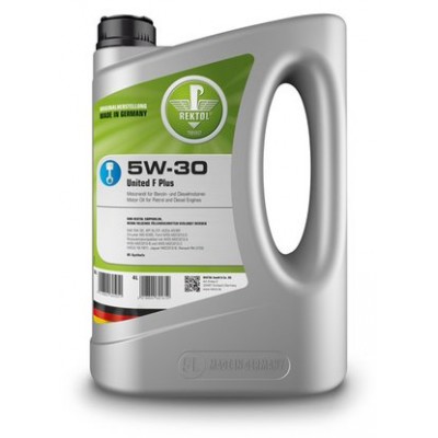 REKTOL 5W-30 UNITED F PLUS (5W-30 FO) 5л  Моторное масло