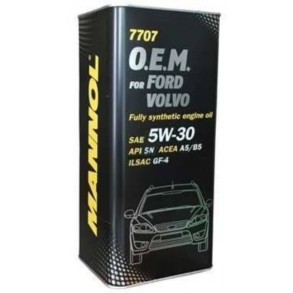 MANNOL 7707 OEM for Ford Volvo 5W-30 SN/CF 5л METAL