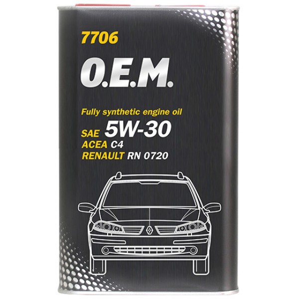 MANNOL 7706 OEM for Renault Nissan 5W-30 C4 1л METAL