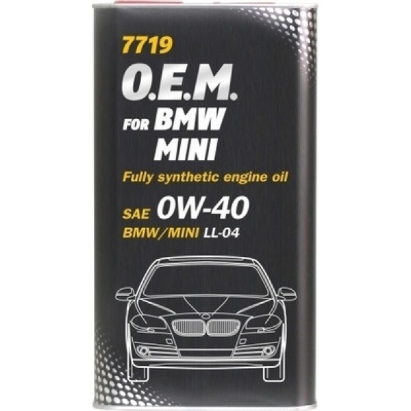 MANNOL 7719 OEM for BMW Mini 0W-40 4л METAL