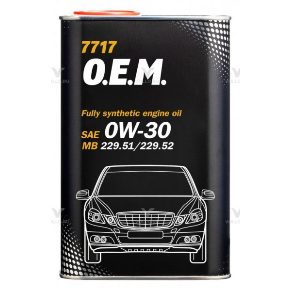 MANNOL 7717 OEM for Mercedes Benz 0W-30 1л METAL