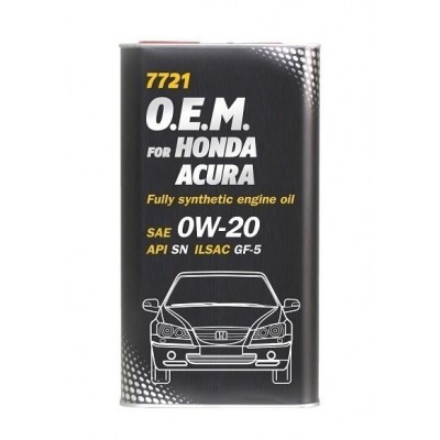 MANNOL 7721 OEM for Honda  Acura  0W-20 4л METAL