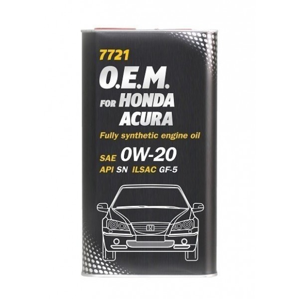 MANNOL 7721 OEM for Honda  Acura  0W-20 4л METAL