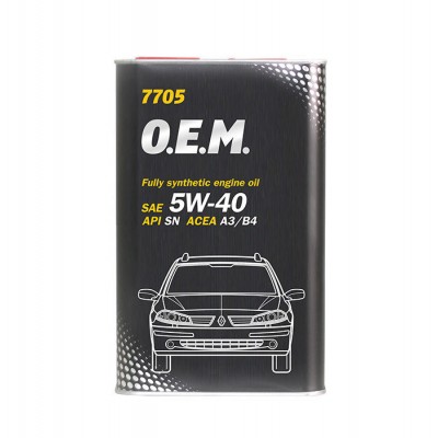 MANNOL 7711 OEM for Daewoo GM 5W-40 SN/CF 4л METAL