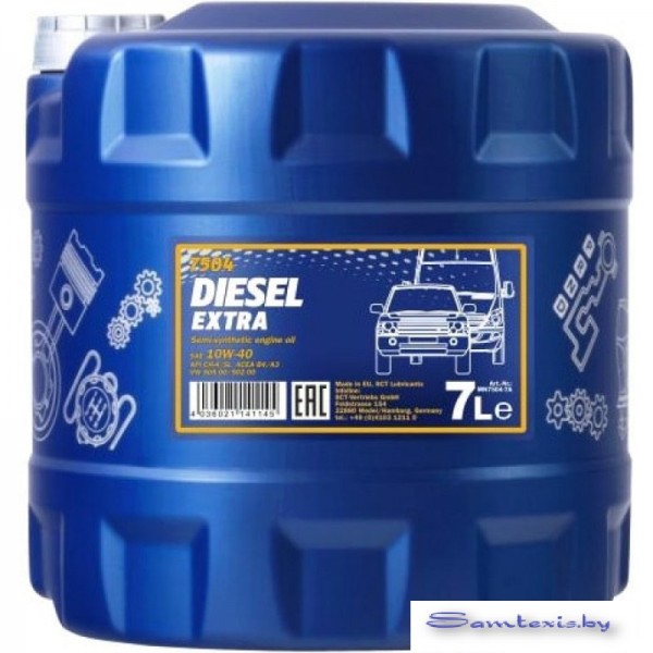 Моторное масло Mannol DIESEL EXTRA 10W-40 7л