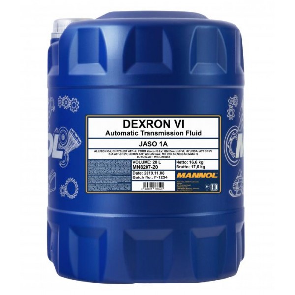 MANNOL ATF Dexron VI 20л