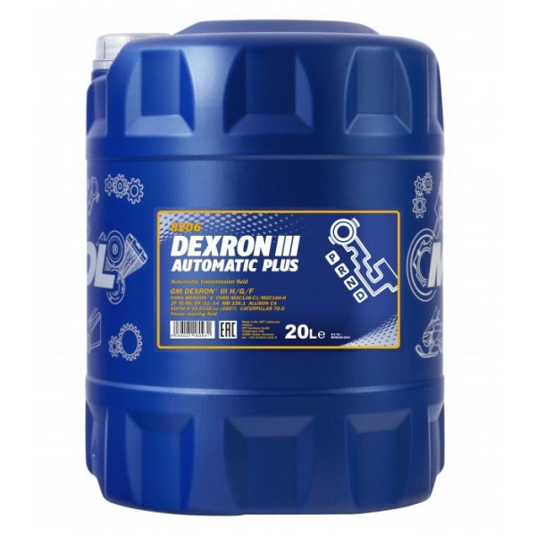 MANNOL Automatik Plus ATF Dexron III 20л
