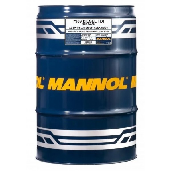 MANNOL Diesel TDI 5w30 SN/SM/CF 60л. SP