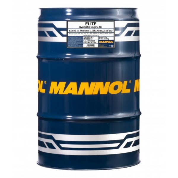 MANNOL Elite 5W-40 SM/CF 60л