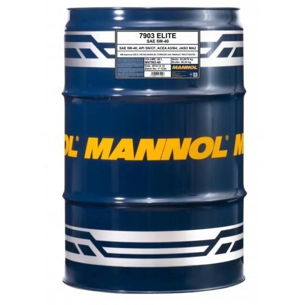MANNOL Elite 5W-40 SN/CF 60л SP