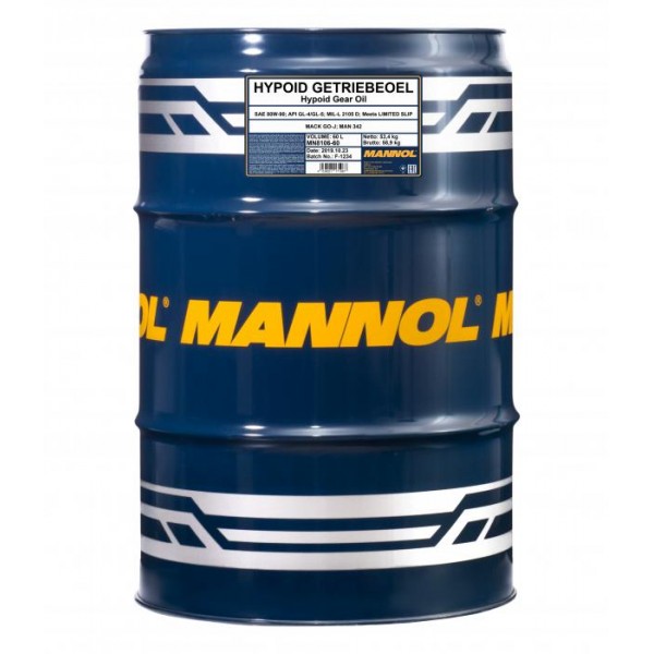 MANNOL Hypoid 80W-90 GL-4/GL-5  LS 60л