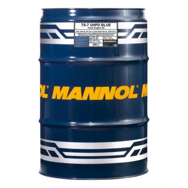 MANNOL TS-7 Blue UHPD 10W-40 E6 CI-4/CH-4/CG-4/CF-4/SL 208л