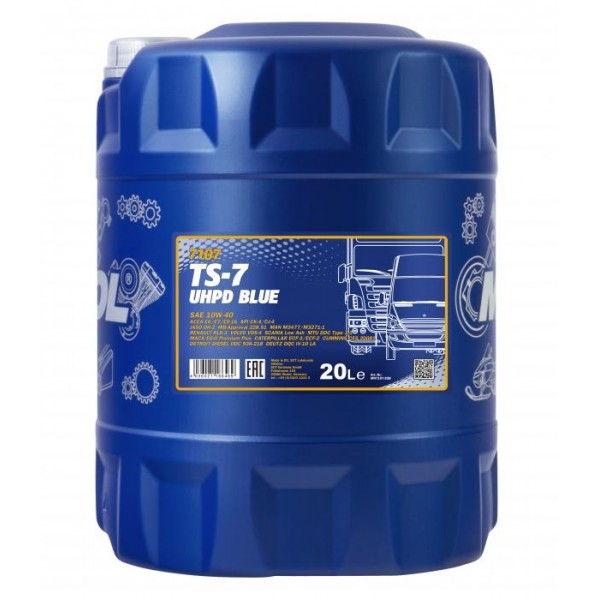 MANNOL TS-7 Blue UHPD 10W-40 E6 CI-4/CH-4/CG-4/CF-4/SL 20л