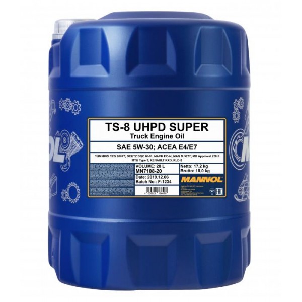 MANNOL TS-8 Super UHPD 5W-30 20л
