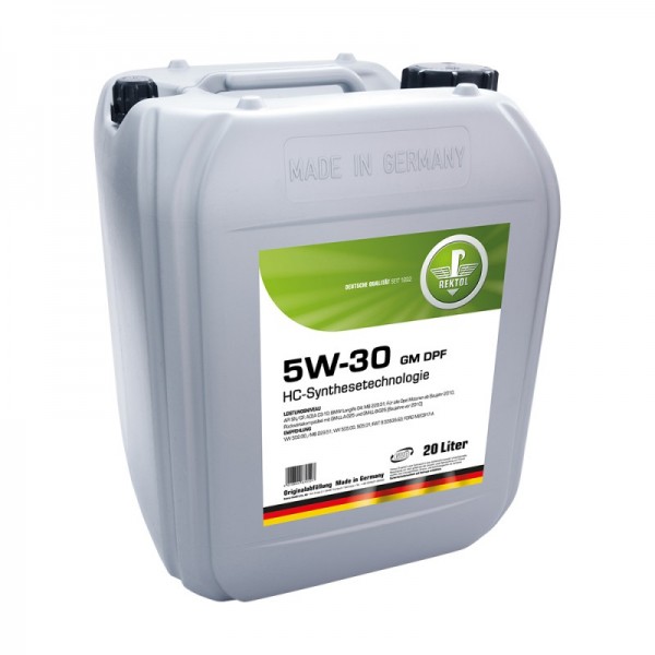 Rektol 5W-30 DPF-2/3 PLUS (5W-30 GM DPF) 20 л.  Моторное масло