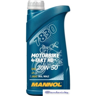 Моторное масло Mannol Motorbike 4-Takt HD 20W-50 1л